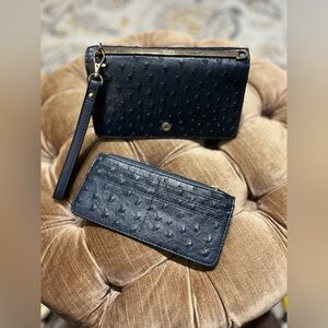 Blue 2 pcs wallet set